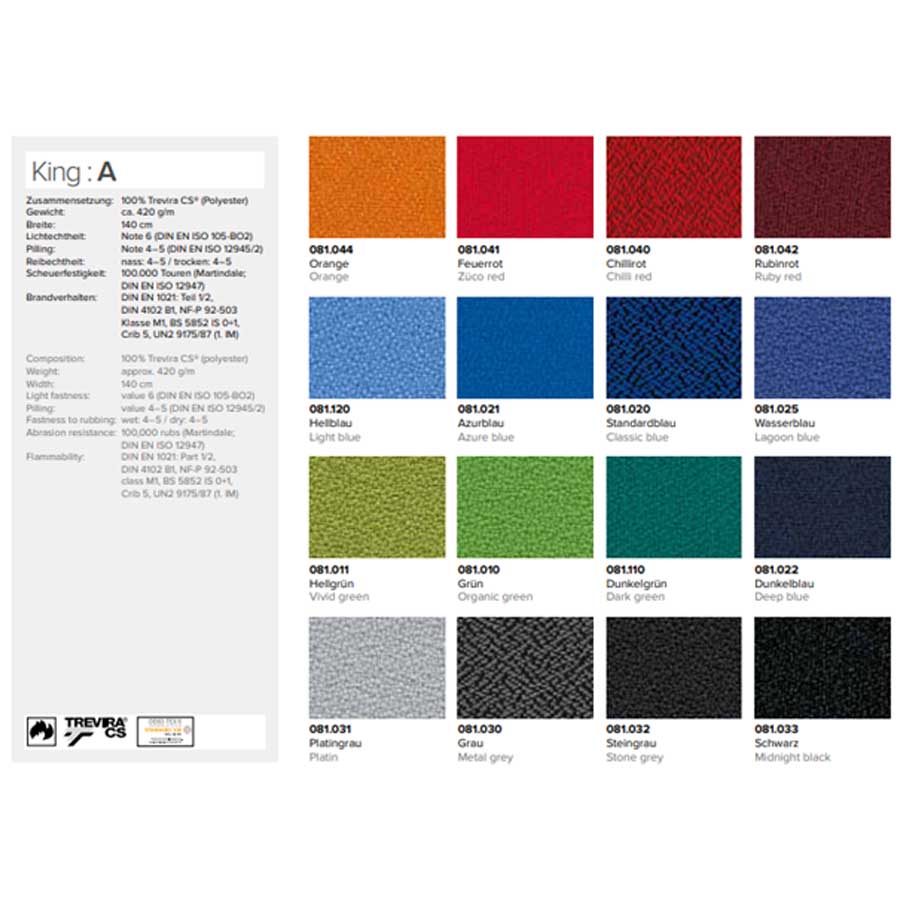 King Stofffarben