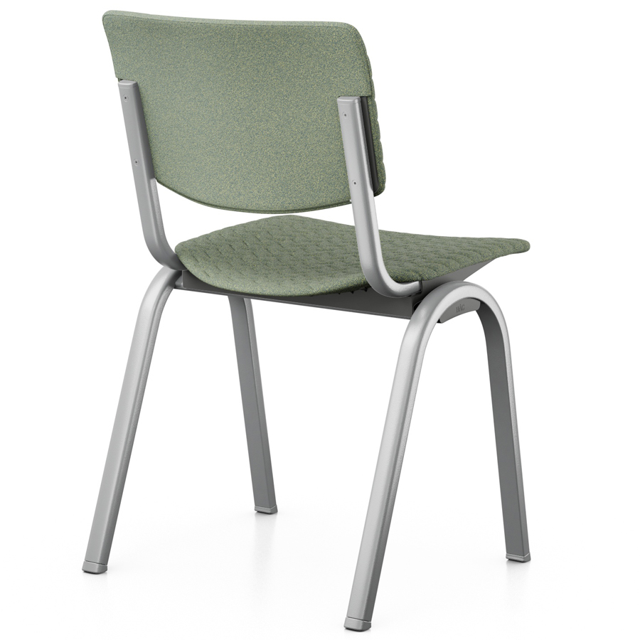 HAG Celi 9160 | Bezug CeliKnit Moss | Kunststoff Slate | Gestell Silber