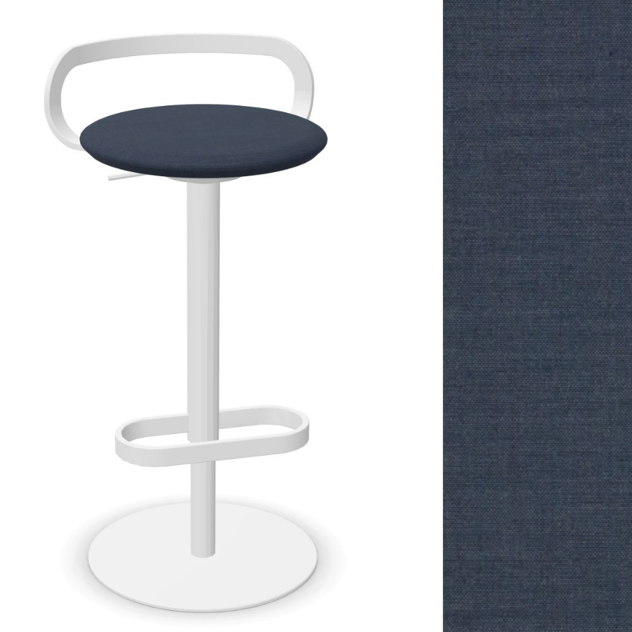 lapalma MAK S110 Barhocker Stoff Remix 836 Gestell weiß