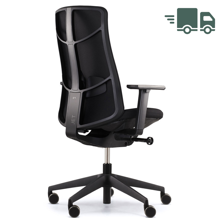 K+N JET.III SE Sonderedition Softpolster schwarz - Rückansicht