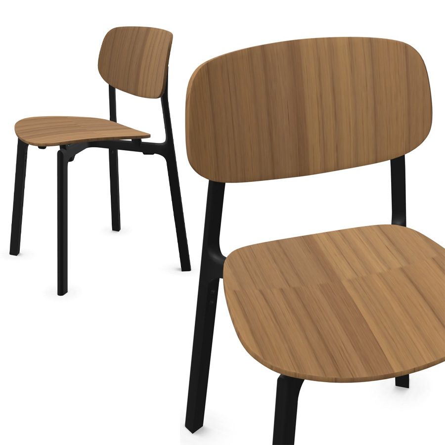 Kristalia COLANDER Stuhl Nussbaum 3