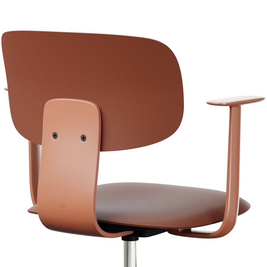 HAG Tion 2100 Bürostuhl Chestnut mit Armlehnen - Sitz u. Rückenschale Kunststoff - Detailaufnahme