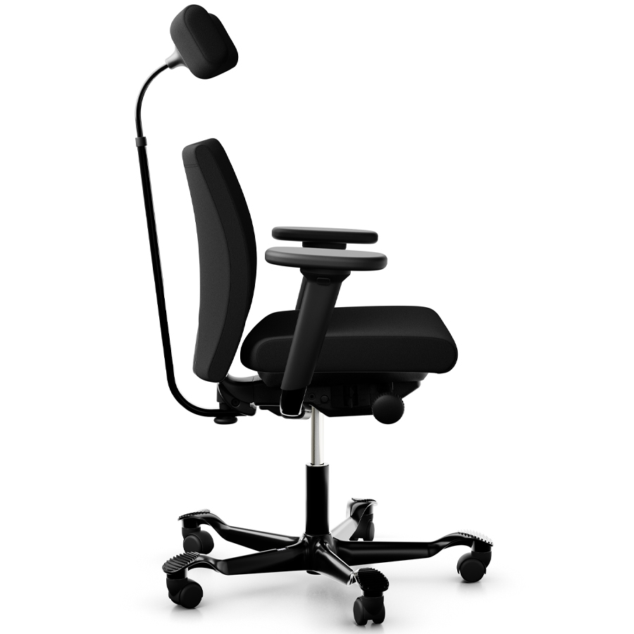 HAG Creed 6002 niedrige Rückenlehne - Seitenansicht - Armlehnen und Kopfstütze