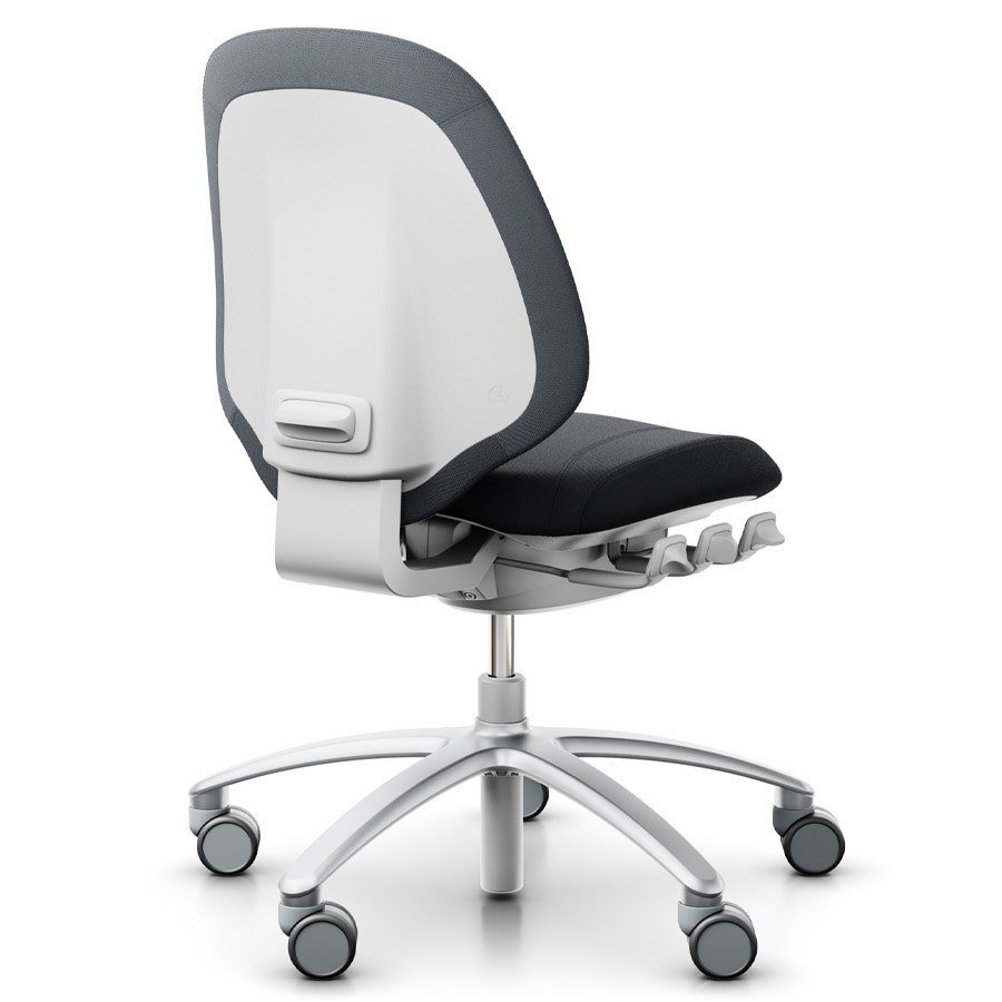 RH Mereo 200 silver grey mit halbhoher Rückenlehne - Select grau - Rückansicht