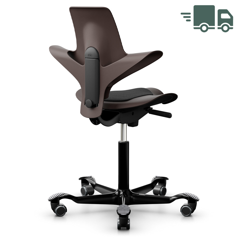 HAG CAPISCO PULS 8010 braun mit Stoff Cura schwarz - Gestell schwarz