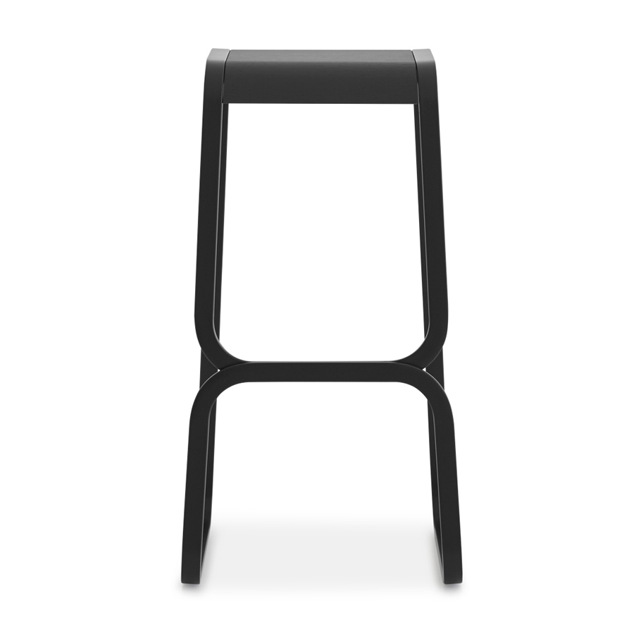lapalma Barhocker Continuum schwarz 80 cm von vorne