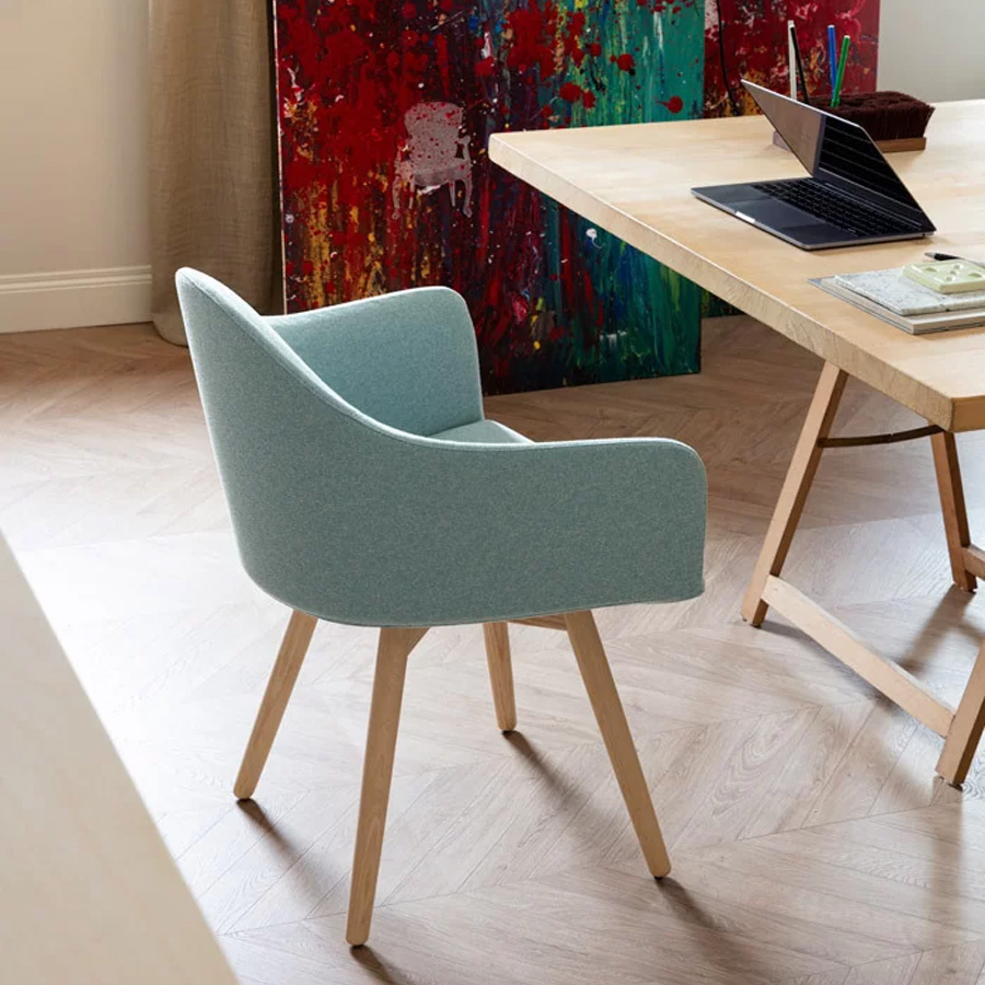 lapalma Edit S570 Gestell Esche natur - Bezug Divina Melange 0731