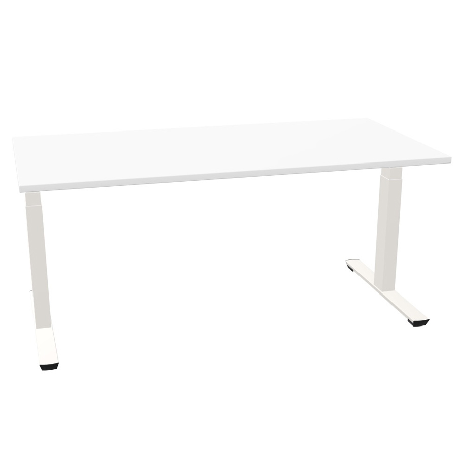Palmberg Crew T Schreibtisch weiß elektrisch höhenverstellbar