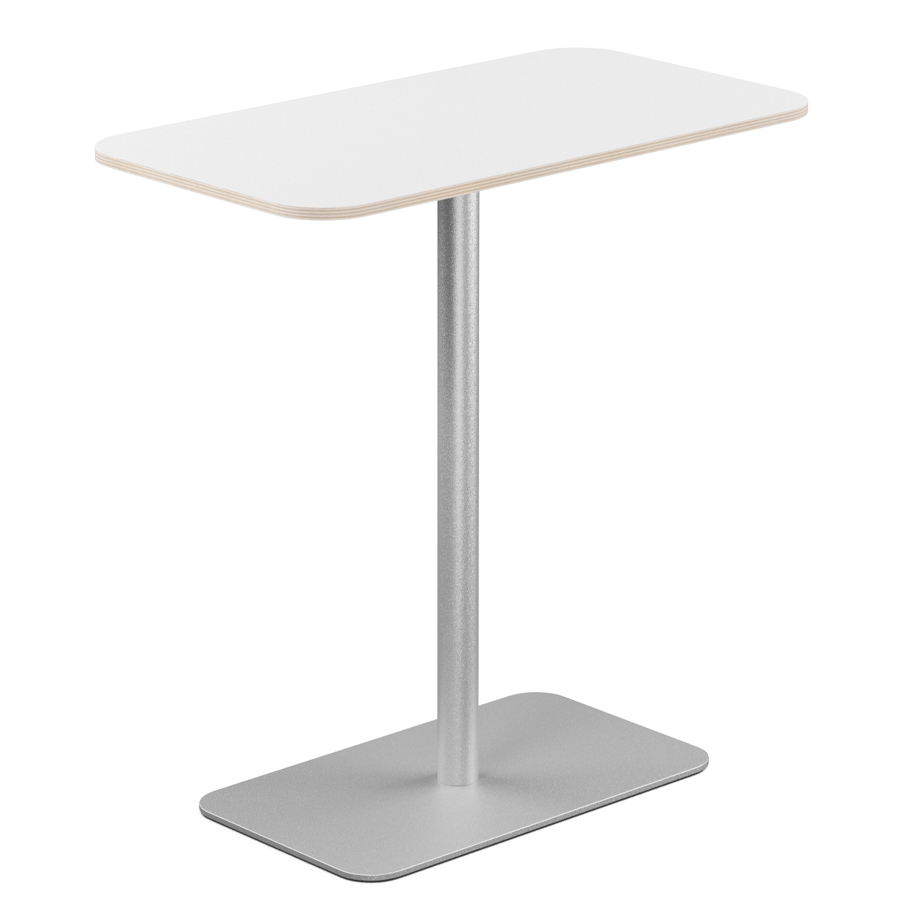 Profim Revo Beistelltisch LS65 - Platte HPL weiss - Gestell weißalu