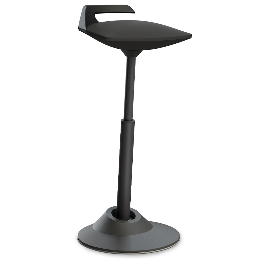 Aeris Muvman Stehhilfe Kunstleder schwarz - High-Feder - Gestell schwarz