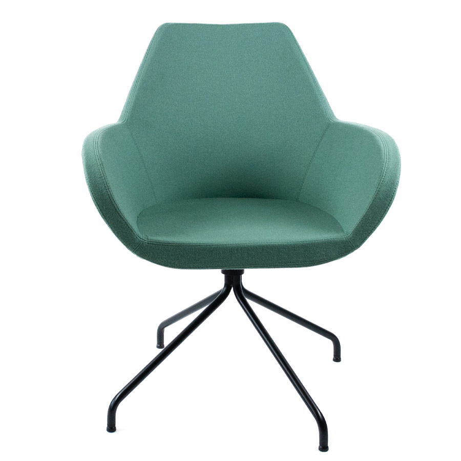 Profim Fan mit Spinnenfuß in Schwarz - Bezug Synergy LDS49 - Naht in Stofffarbe