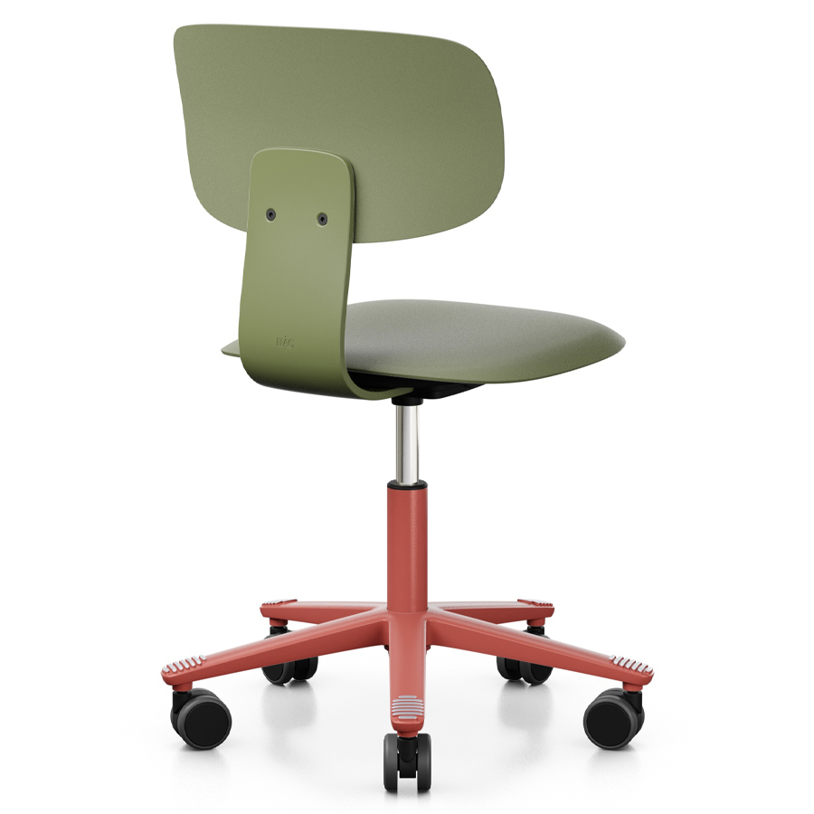 HAG Tion 2100 Bürostuhl Moss - Sitz u. Rückenschale Kunststoff | Fußkreuz Blush Rose