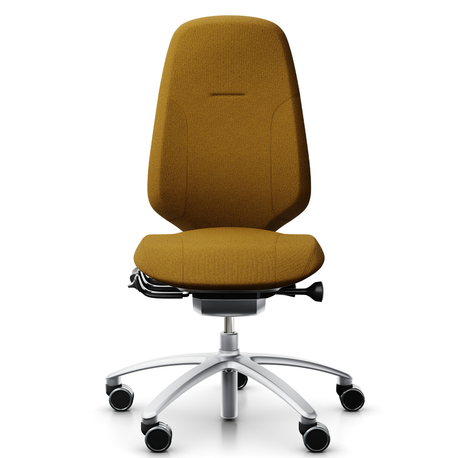 RH Mereo 300 silver hohe Rückenlehne - Capture ocker - Frontansicht