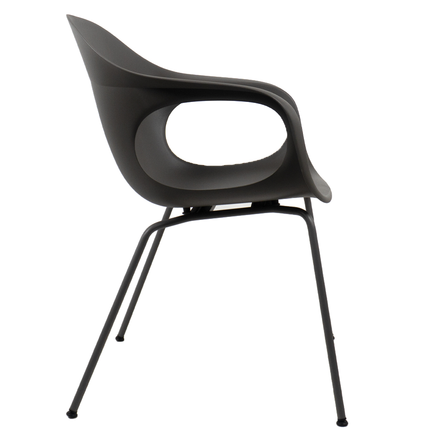 Kristalia ELEPHANTINO Stuhl mit Vierfußgestell Farbe londongrau