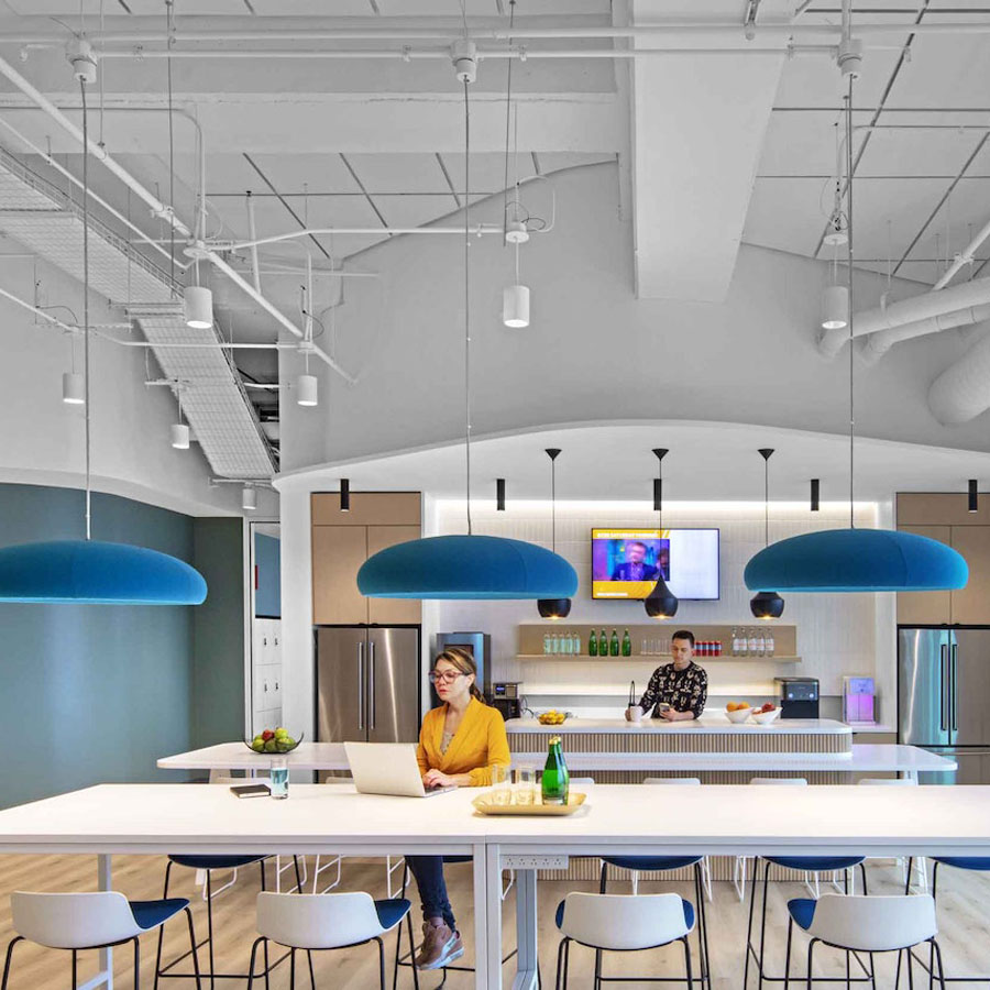 BuzziSpace Dome Pendelleuchte | Blau | Beispielbild