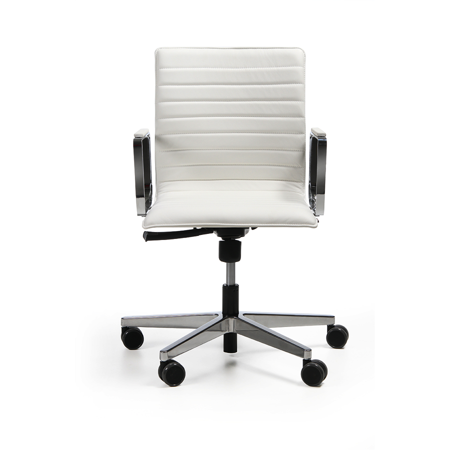 Bejot Orte 3DH Drehstuhl Leder weiß