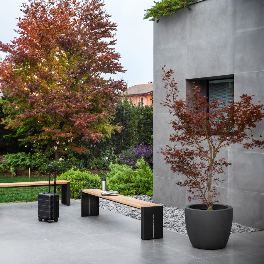 lapalma Panco 193 Outdoor Sitzbank Gestell anthrazit