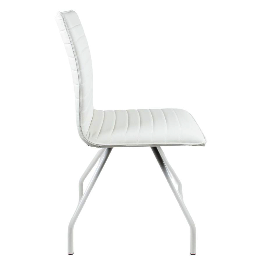 Bejot Orte 3DH 250 - Bezug Kunstleder Keimo weiß - Gestell RAL 9010 - Seite