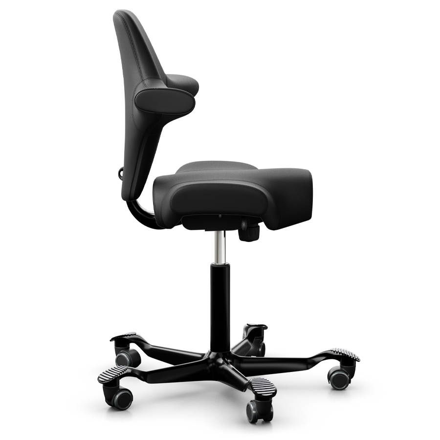 HAG Capisco 8106 Kunstleder schwarz | Gestell schwarz | Seite