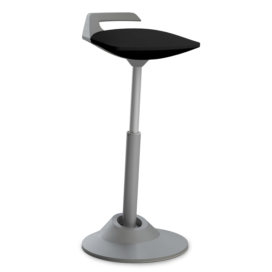 Aeris Muvman Stehhilfe Select Wolle - Bezug schwarz - Gestell grau