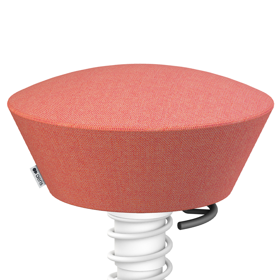 Aeris Swopper Capture Wolle rosa-rot meliert - Gleiter - Gestell weiß - Nahaufnahme