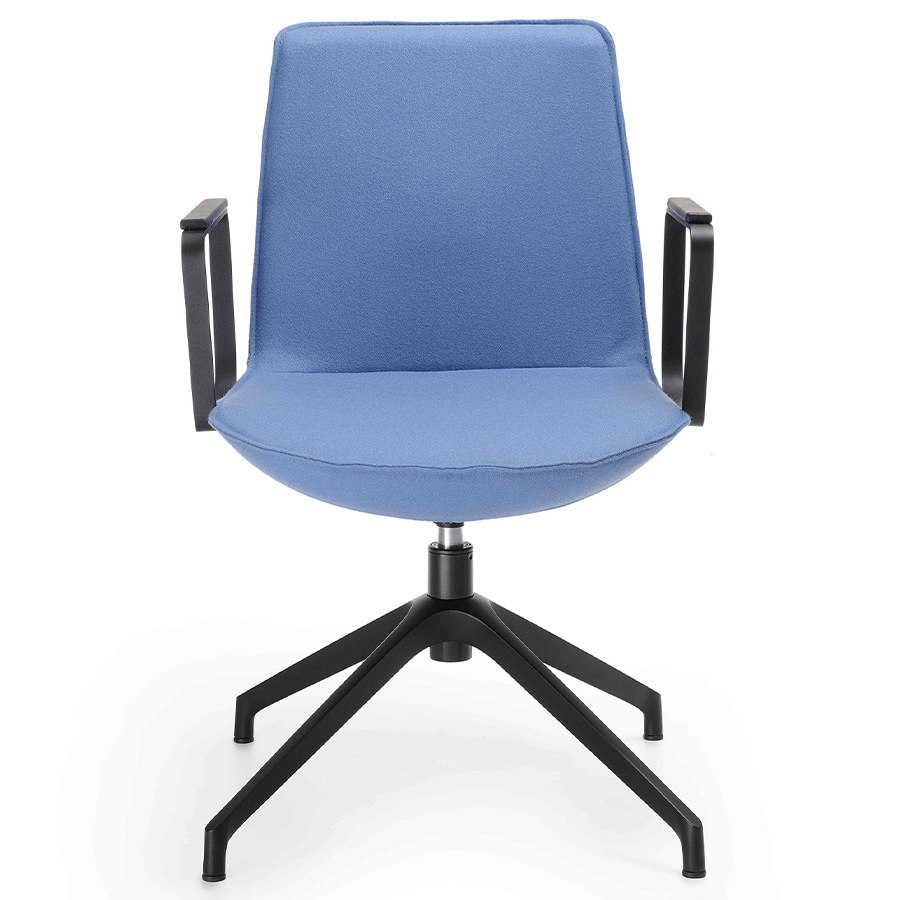 Bejot Lumi mit Vierfußgestell Beispielbild mit Armlehnen mit Lederauflage