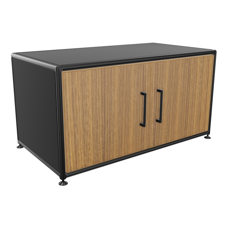 Bosse Lowboard 1 OH Black Edition Furnier Breite 80 cm mit Türen