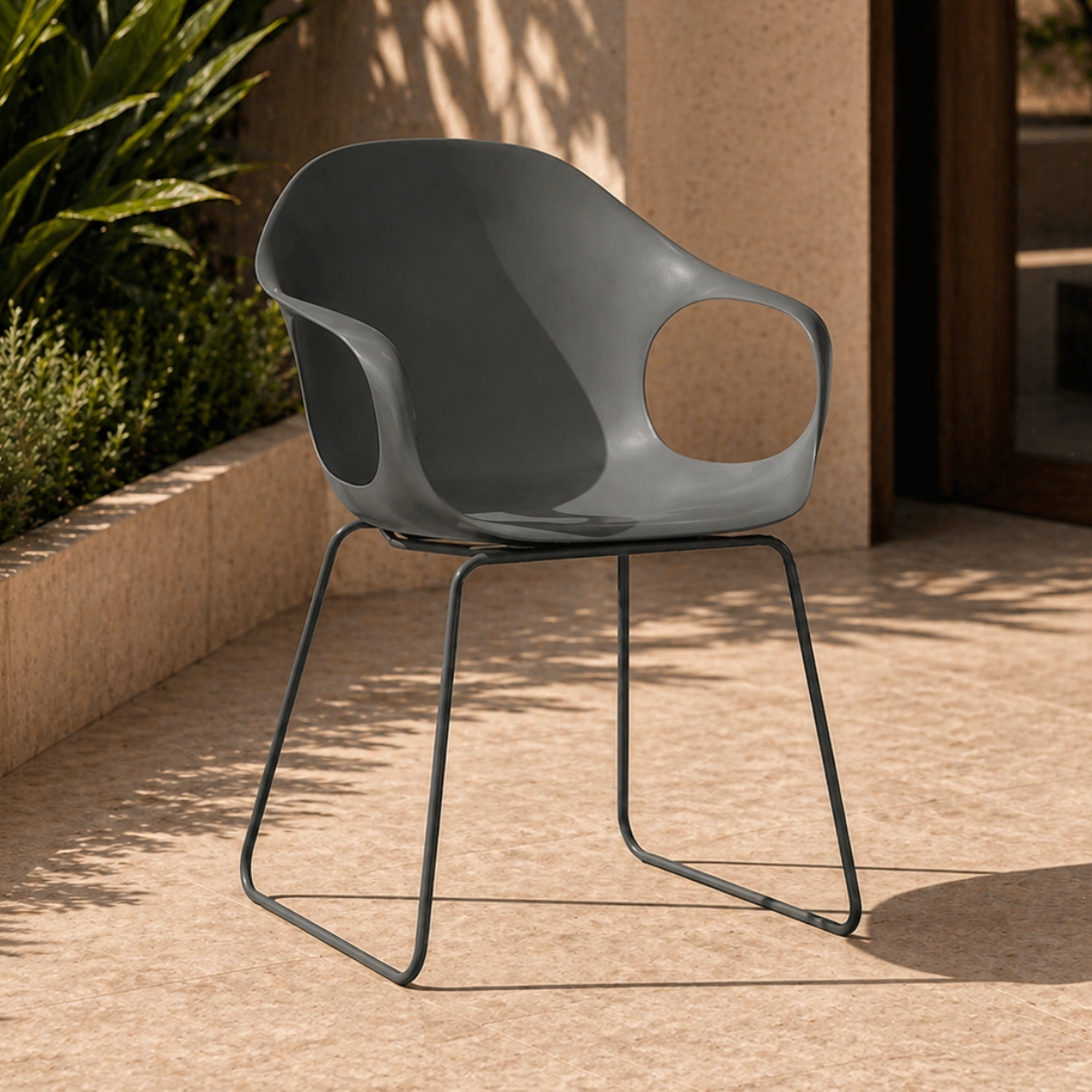 Kristalia ELEPHANT Gartenstuhl | Kufengestell | verschiedene Farben