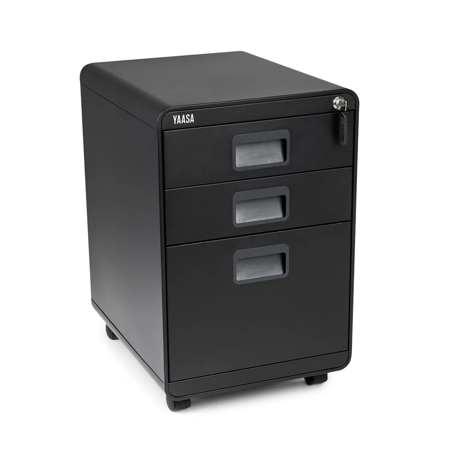 Yaasa Rollcontainer File Cabinet schwarz