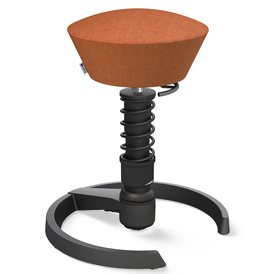 Aeris Swopper Capture Wolle orange-rot meliert - Gleiter - Gestell schwarz - High-Feder