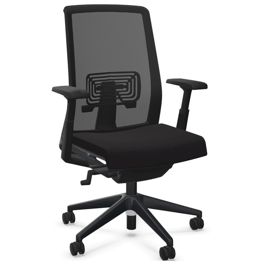 HAWORTH Very (Comfort 62) schwarz mit Netzrücken