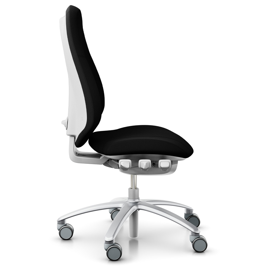 RH Mereo 300 silver-grey hohe Rückenlehne - Stoff Select schwarz - Seitenansicht