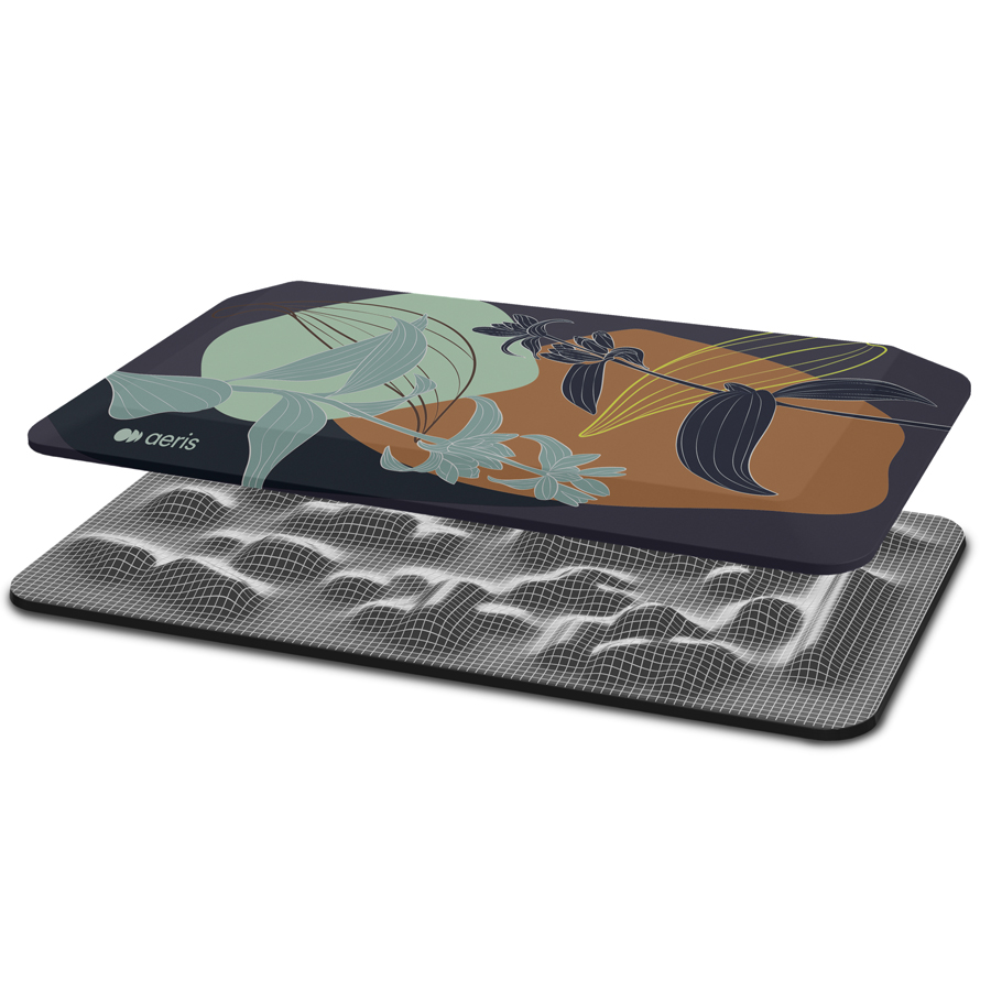 Aeris Muvmat Anti-Ermüdungsmatte schwarz - Bezug Lily - Schichtgrafik