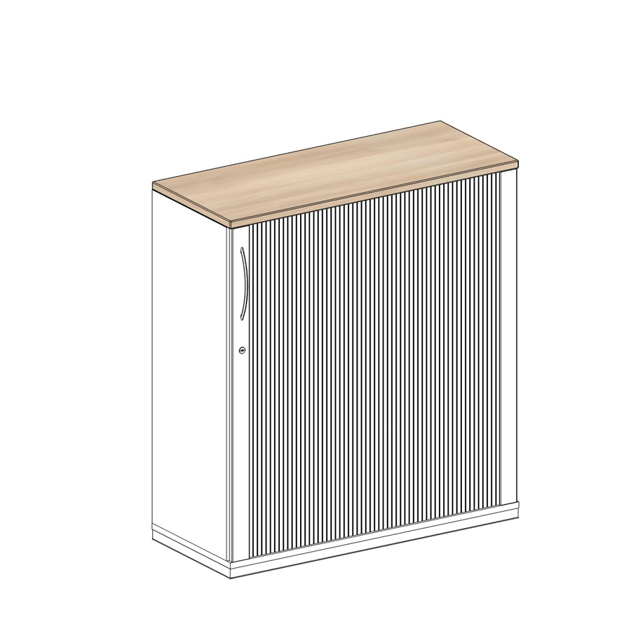 König + Neurath Acta Seitenrollschrank 3 OH 100x42x110 cm