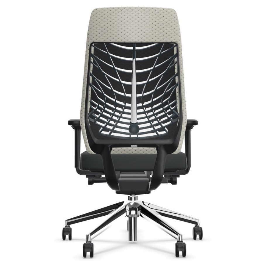 Interstuhl JOYCEis3 (JC31C) Netzfarbe weiß - Rückansicht