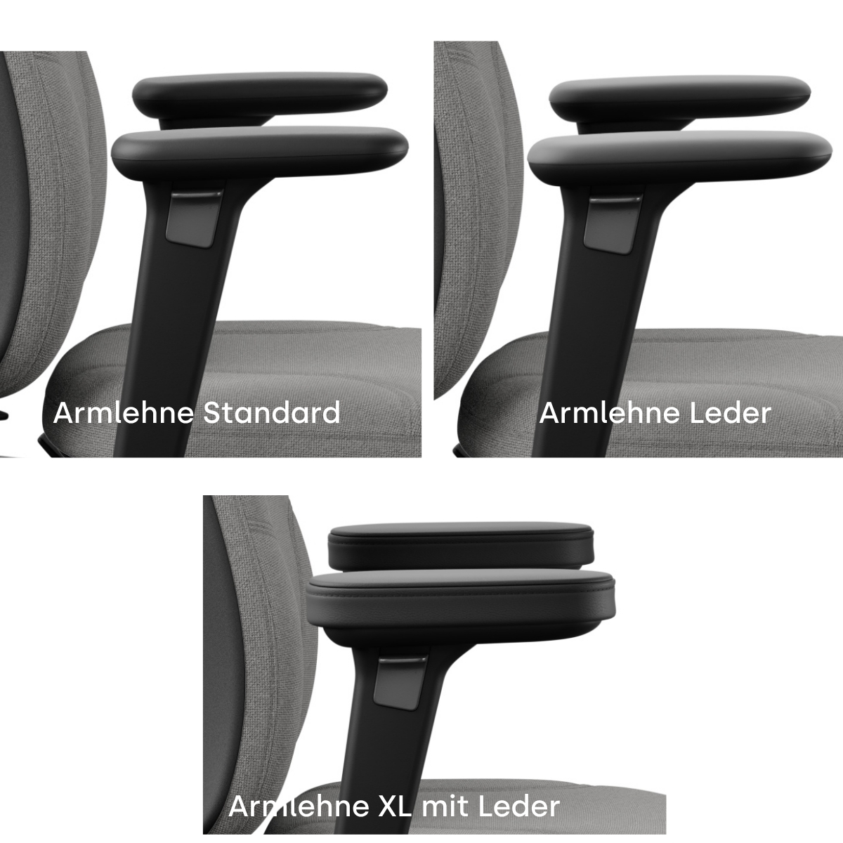 RH Logic - 9211 -Detail Armlehne Standard und Leder