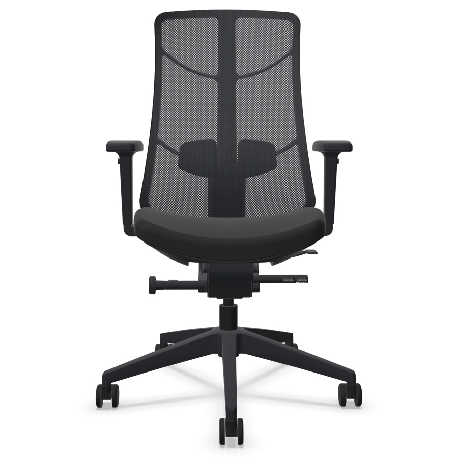 K+N JET.III SE Sonderedition Netzrücken schwarz - Frontansicht