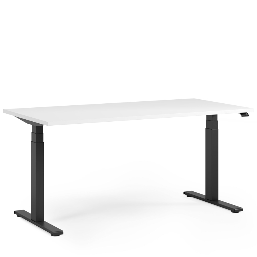 fm FOURACTION 132 Schreibtisch | Gestell schwarz | Platte weiß