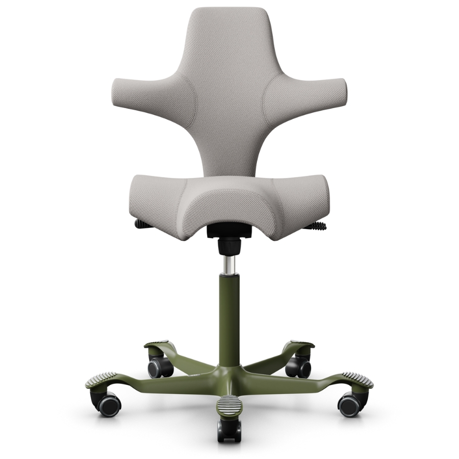 HAG Capisco 8106 Stoff Oceanic hellbeige OCI014, Gestell Moss Grey