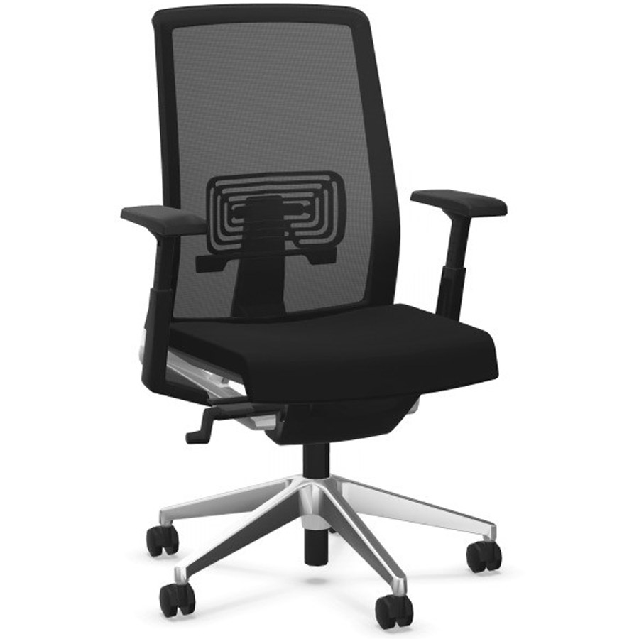 HAWORTH Very (Comfort 62) schwarz mit Netzrücken - Frontansicht