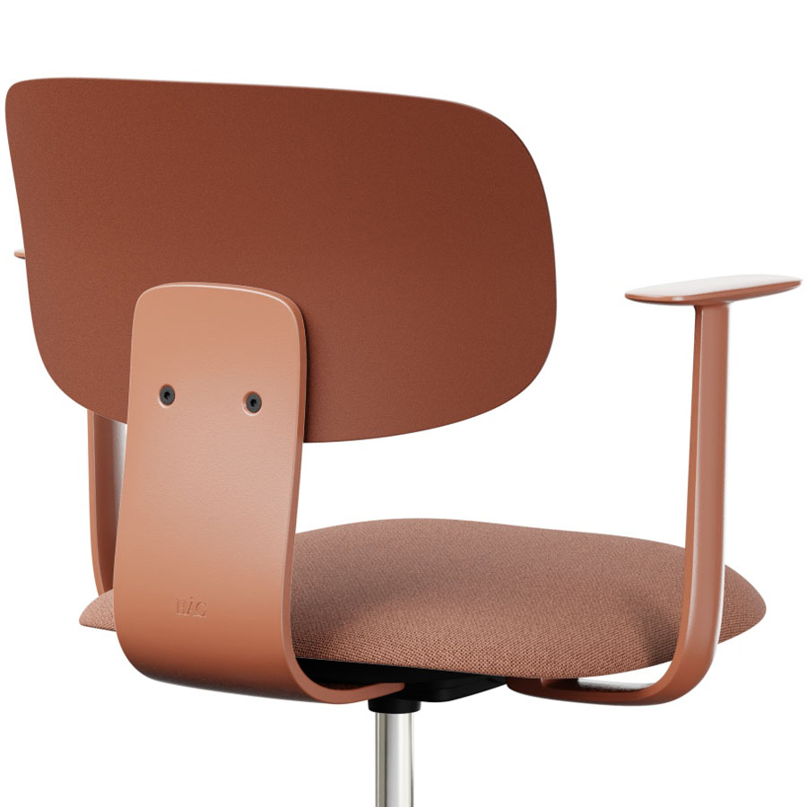 HAG Tion 2140 Bürostuhl Chestnut mit Armlehnen - Sitz Stoff Cura - Rückenschale Kunststoff - Nahaufnahme