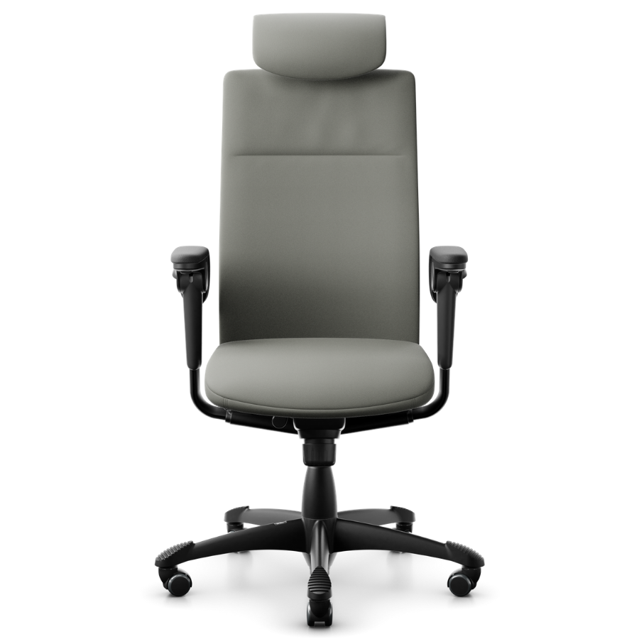 HAG Tribute 9031 Chefsessel Fußkreuz und Gestell komplett schwarz - Frontansicht