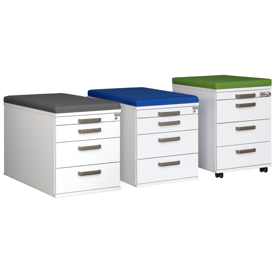 RWH Rollcontainer ROCK weiß - Sitzkissen Übersicht