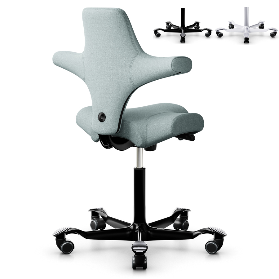 HAG CAPISCO 8106 Stoff Suldal SUL810 - Gestell schwarz - Rückansicht