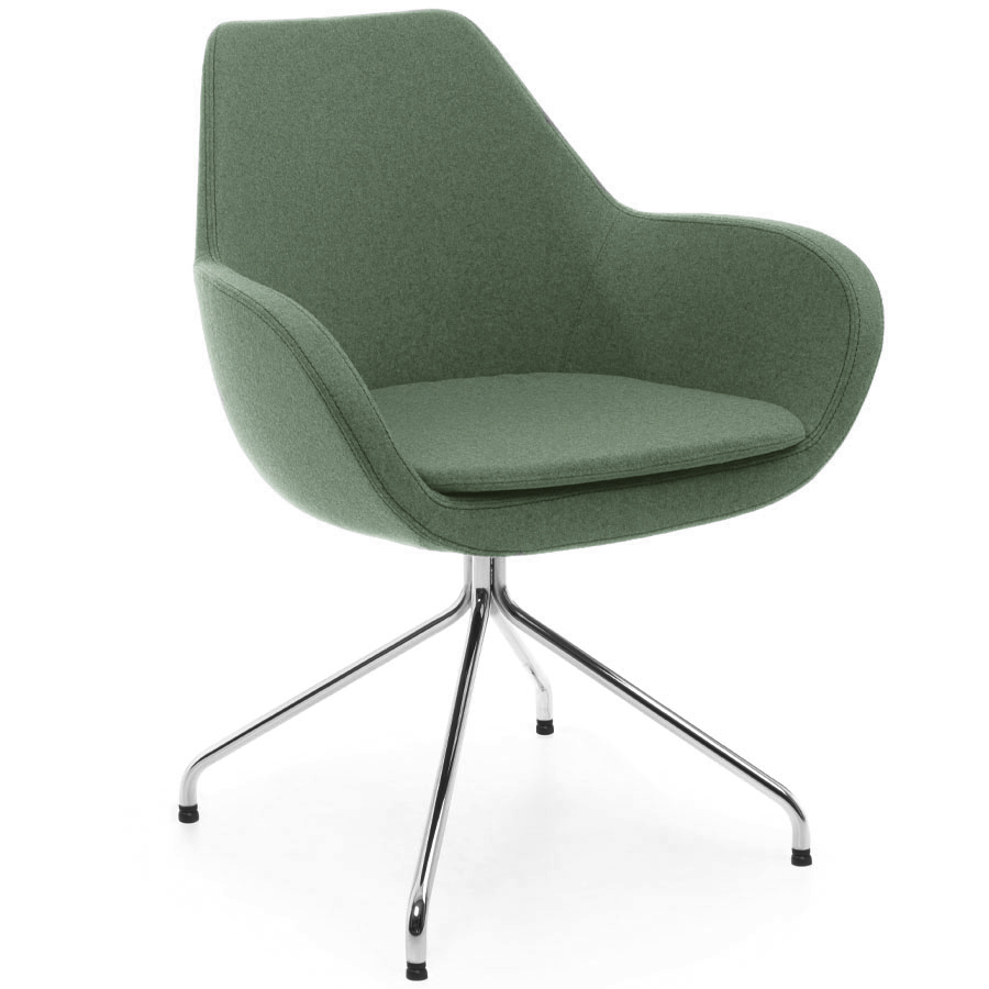 Profim Fan mit Spinnenfuß in Chrom Synergy grün