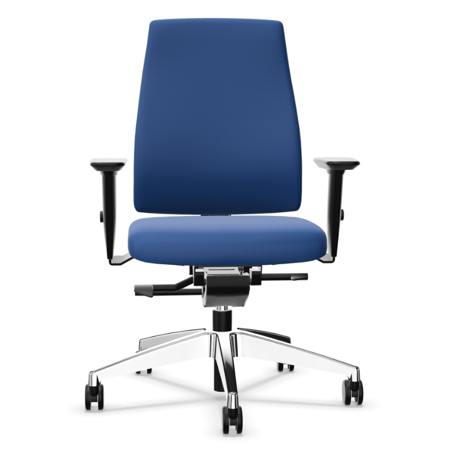 Interstuhl GOAL mit mittelhoher Rückenlehne Manhattan blau