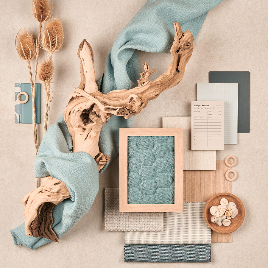 Haworth Fern Digital Knit Waterside Moodboard