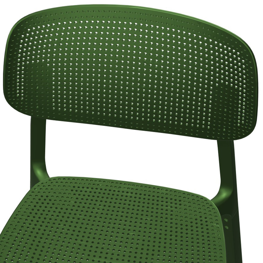 Kristalia COLANDER Chair Grasgrün Nahaufnahme