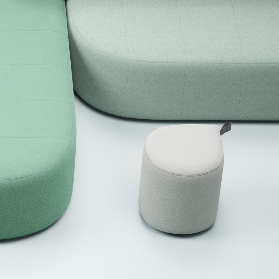 Profim Revo Pouf P40 Stoff Steelcut Trio 906