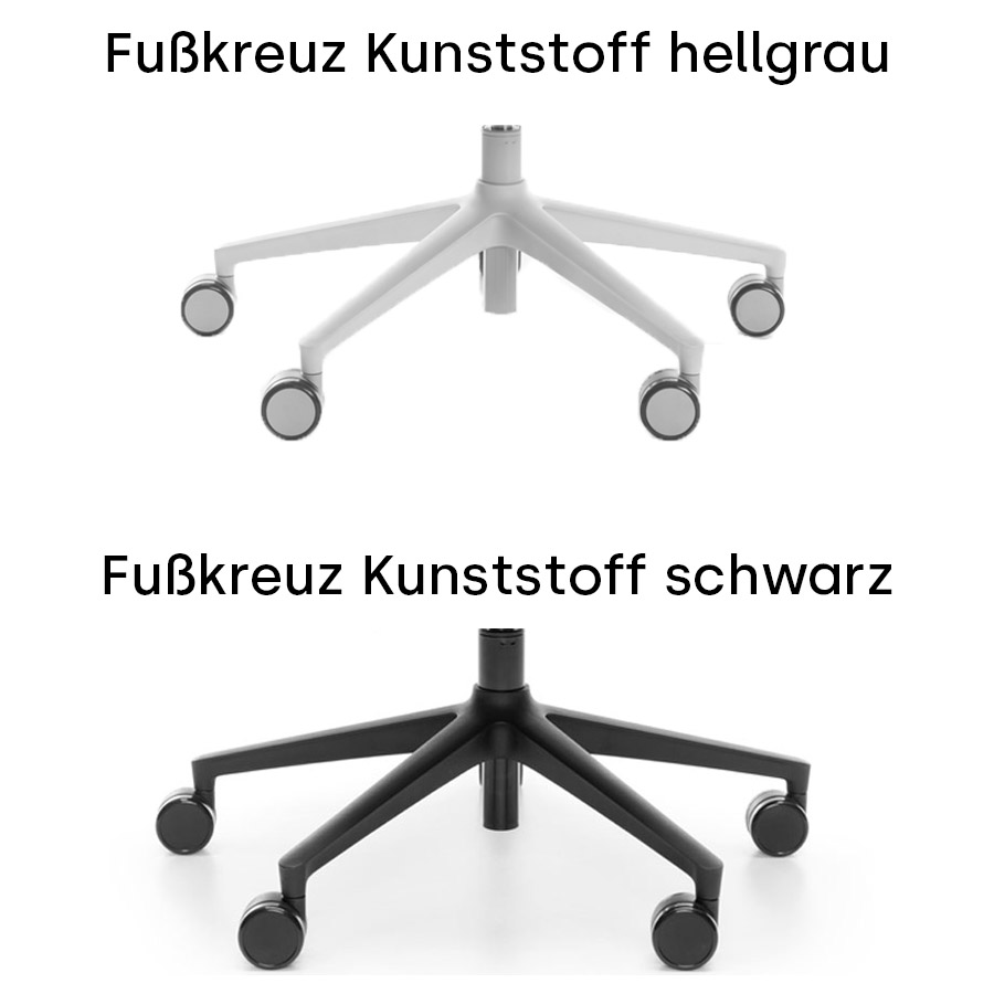 Profim ElliePro 5-armiges Fußkreuz Kunststoff Gestellfarben